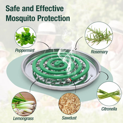SEEKDIT mosquito coil holder shown for easy porch or patio setup.