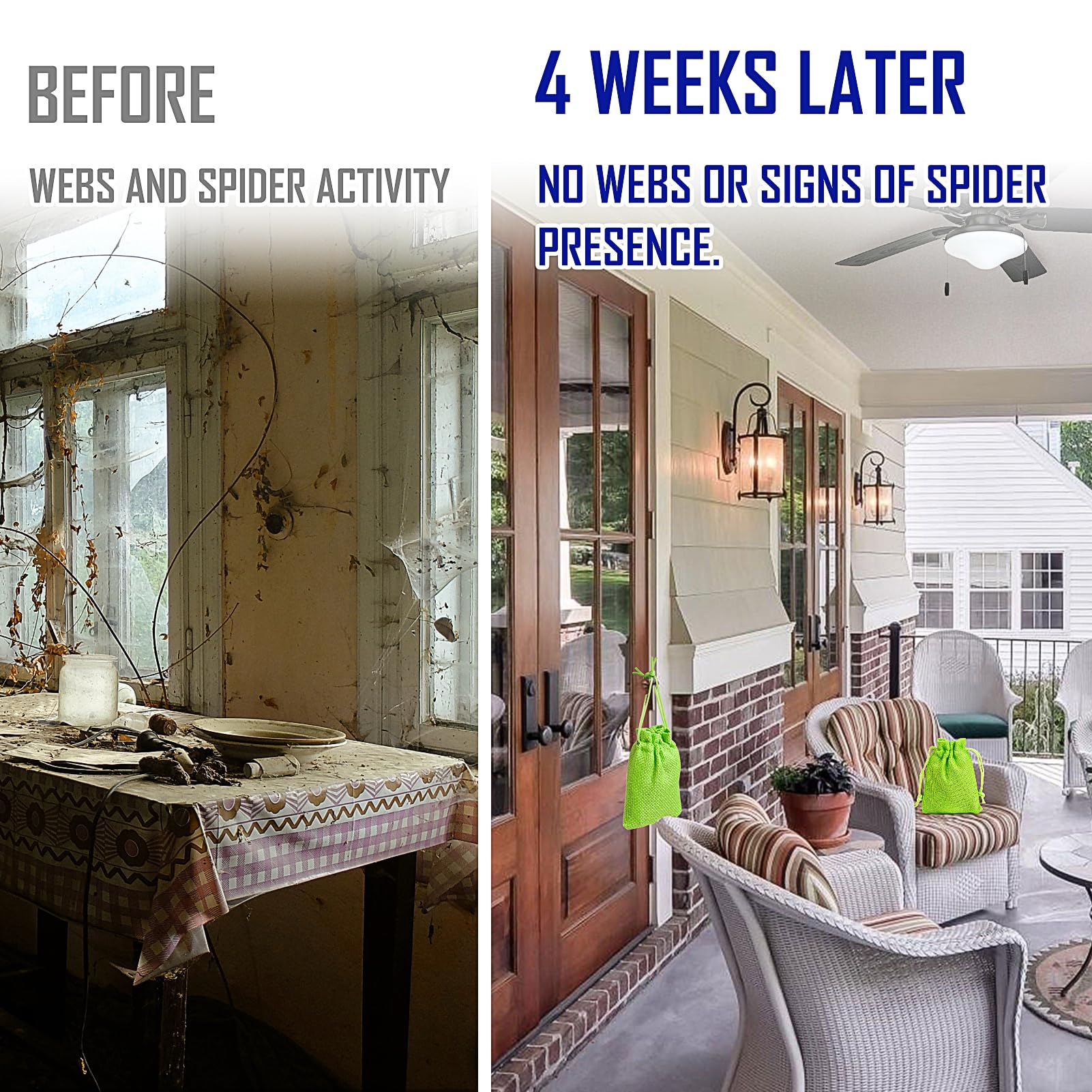 SEEKDIT spider deterrent for basement and garage keeps corners pest-free.