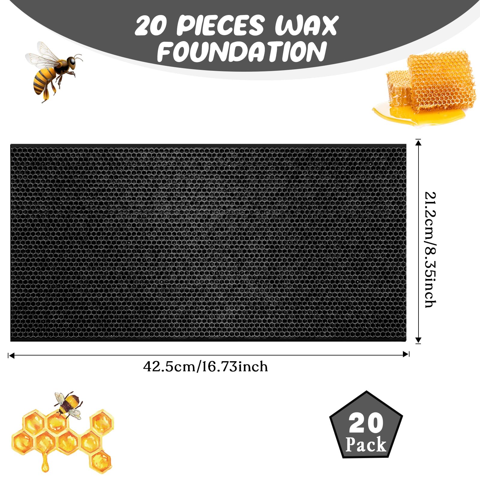 Close-up of Seeloowy plastic foundation sheet showing smooth surface for easy installation.