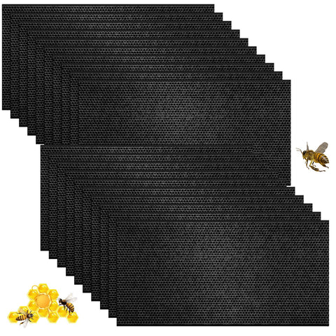 Seeloowy beehive foundation sheet with deep frame in black ensures durable frames.