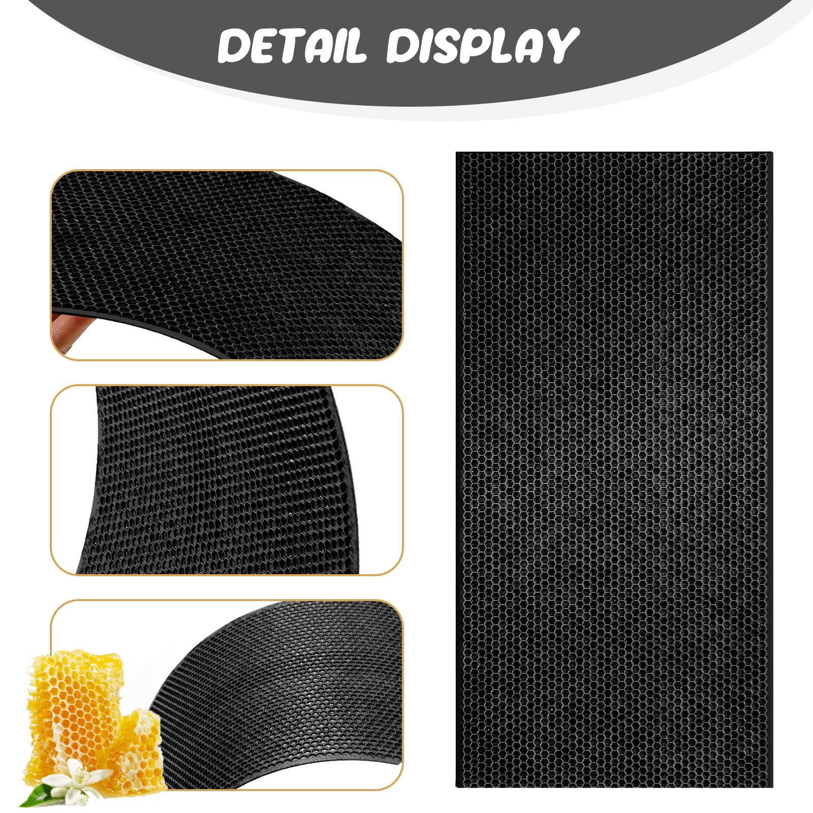 Seeloowy plastic beehive foundation sheet for sturdy, flexible frames.