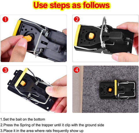 SEEPIS trap in action showing easy setup without touching the mouse.