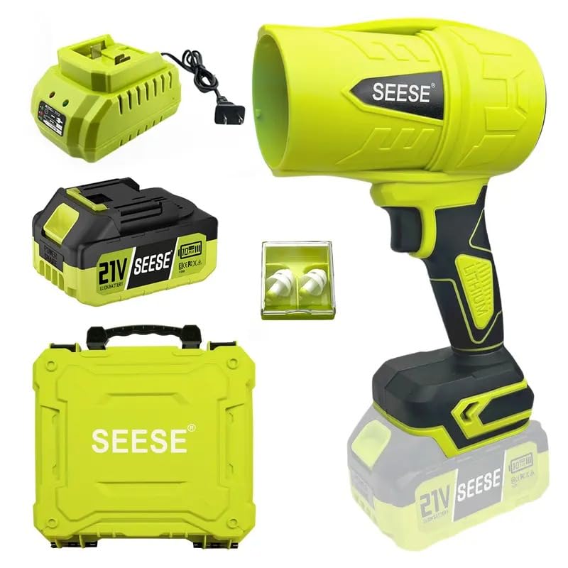 SEESE Turbo Jet cordless leaf blower with lightweight handle for easy one-handed use