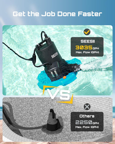 Seesii 25 ft power cord extends placement options for flexible setup