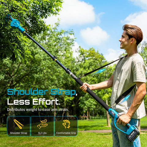 Lightweight 2.85 lb design reduces wrist fatigue
