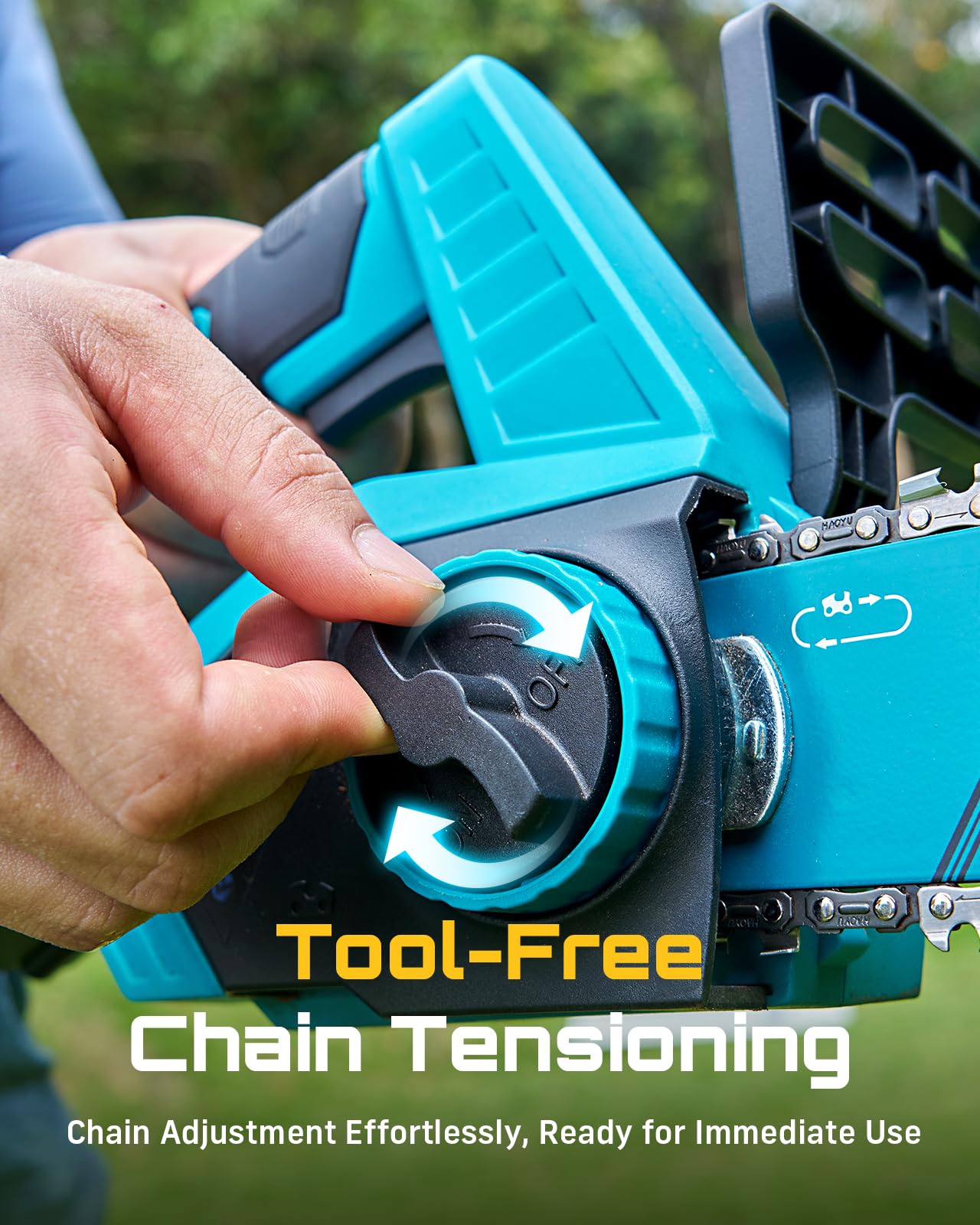 Seesii auto-oiling system keeps the chain cool during heavy cutting