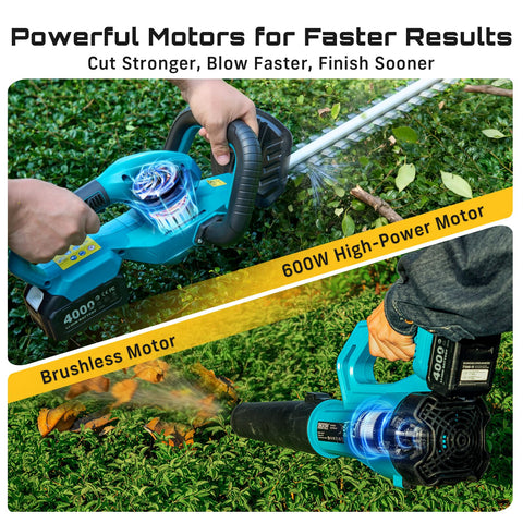270mm extension nozzle on SEESII blower for ground debris cleanup