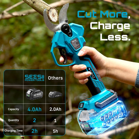 SEESII tool features a brushless motor for cooler operation and lasting power