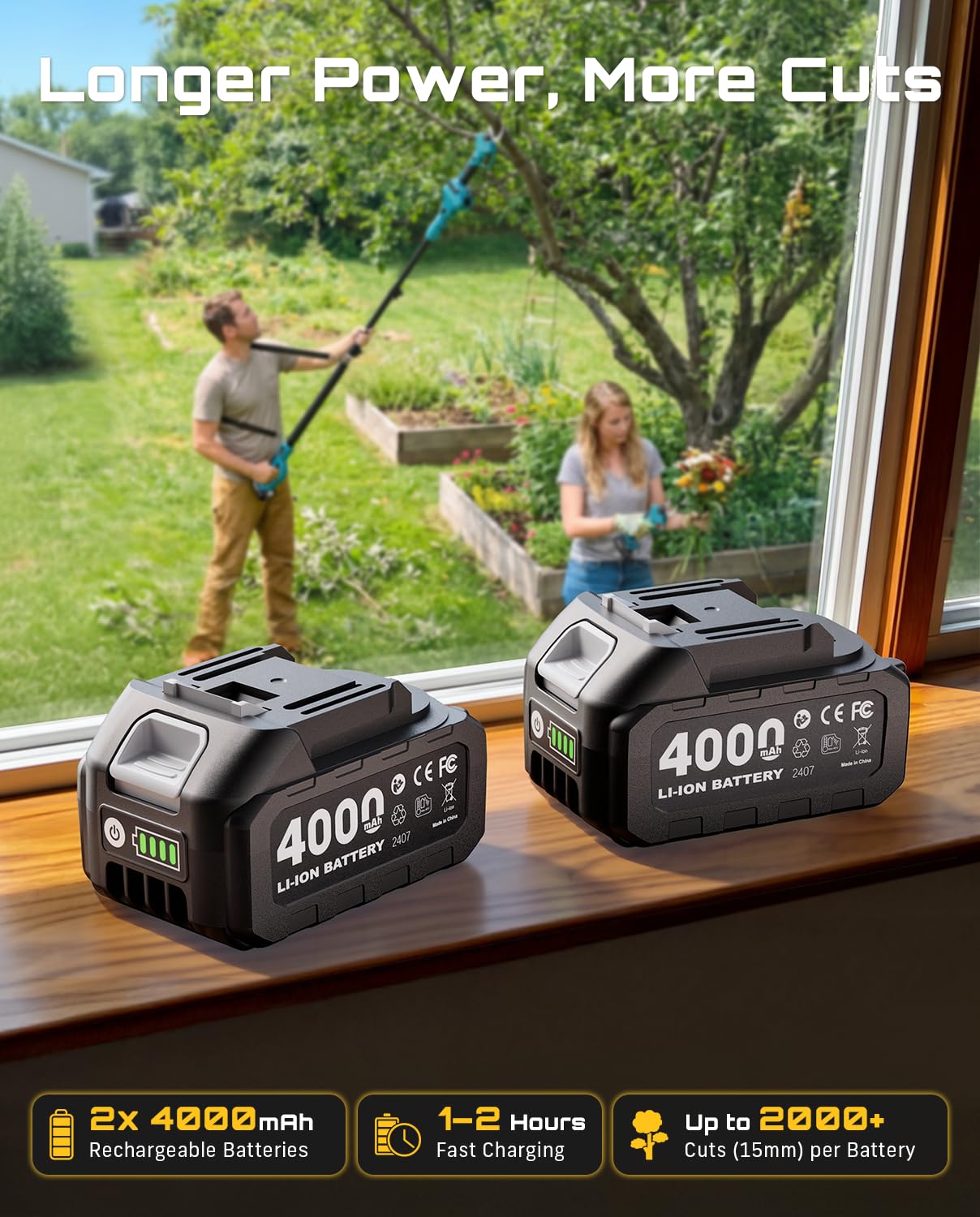 SEESII brushless motor delivering powerful pruning performance