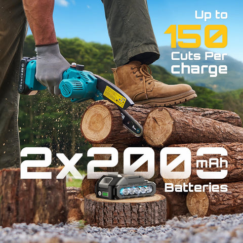 Dual safety lock and trigger engaged ensure safer starting.