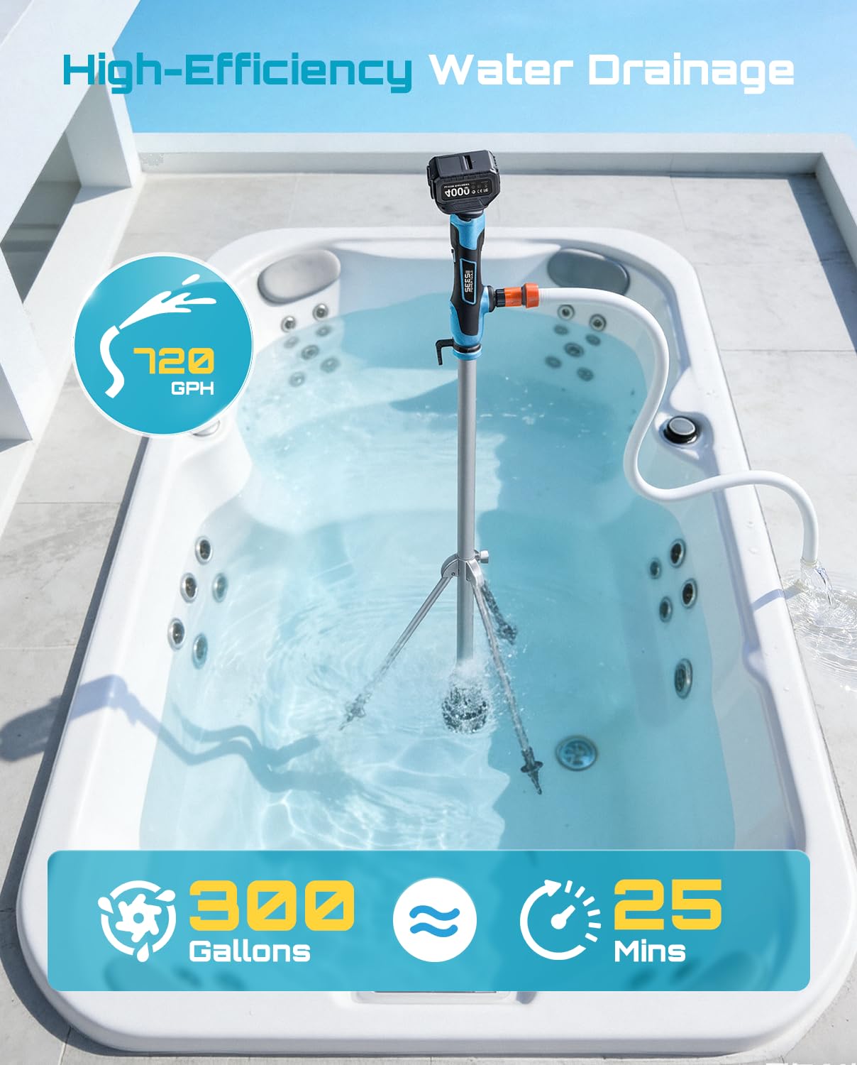 Seesii detachable filter reduces debris and clogs.