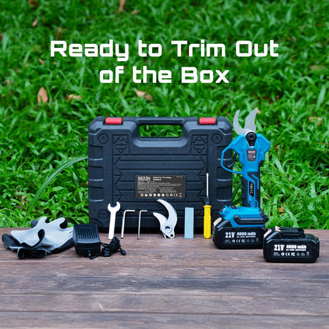 SEESII pruning shears included kit with spare blade and case
