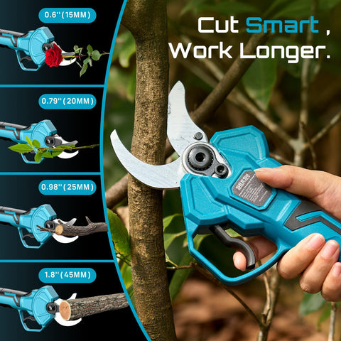 SEESII lightweight cordless pruner reduces hand fatigue during long sessions