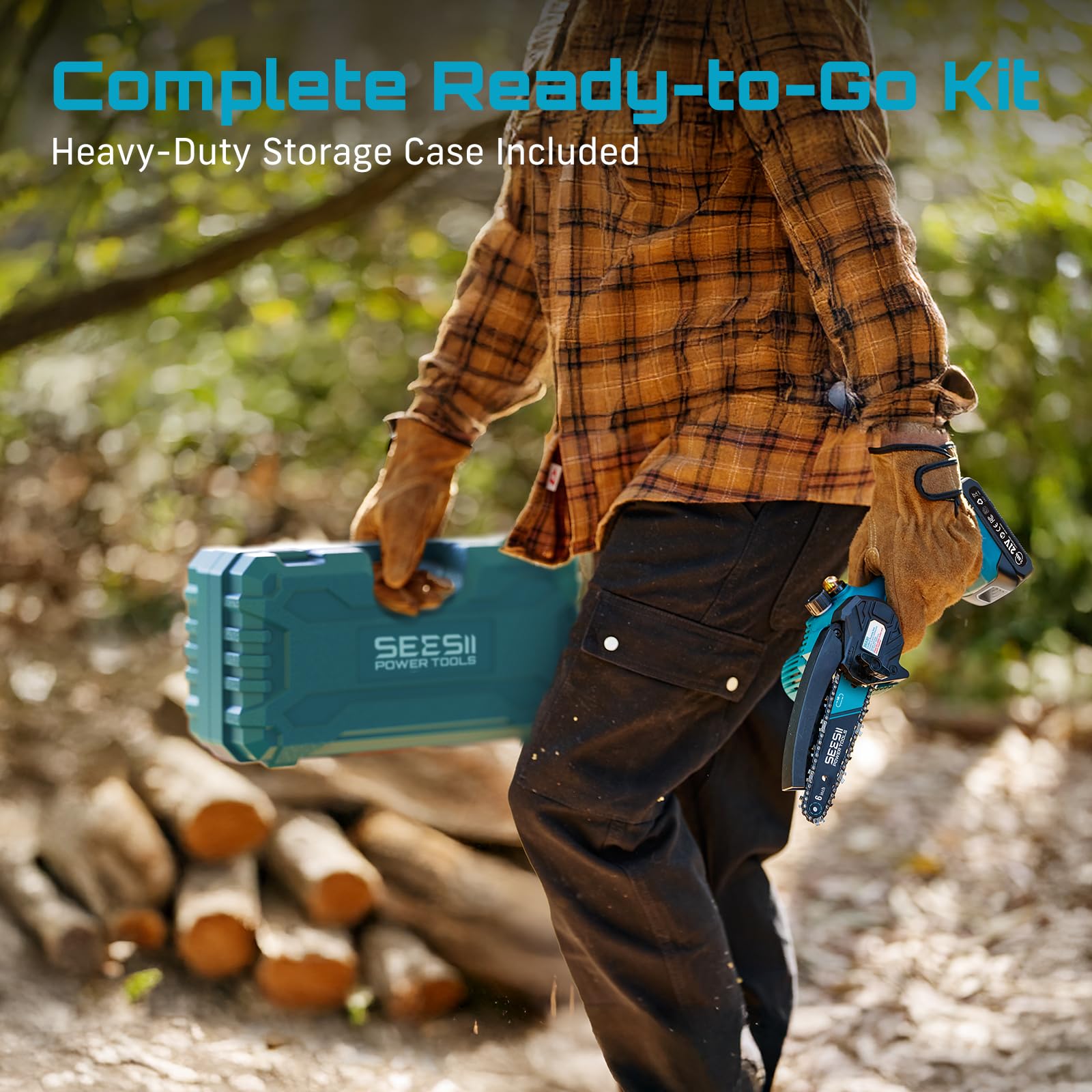 Seesii mini chainsaw accessories pack includes everything for setup