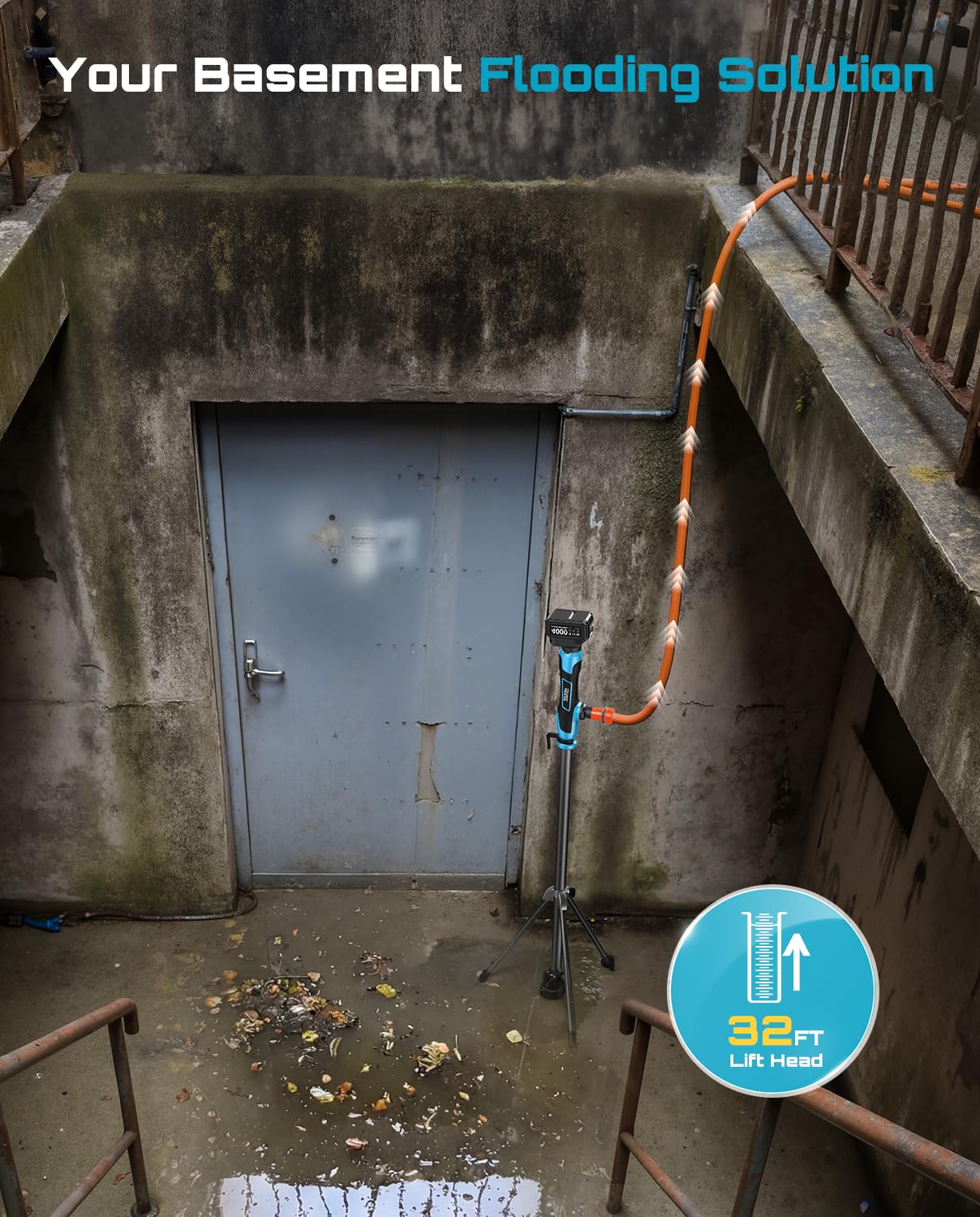 Seesii pool maintenance drains a cover or puddle.