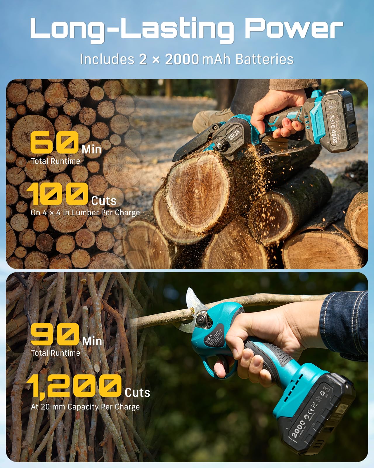 Seesii SK5 blade enabling precise pruning of thick stems