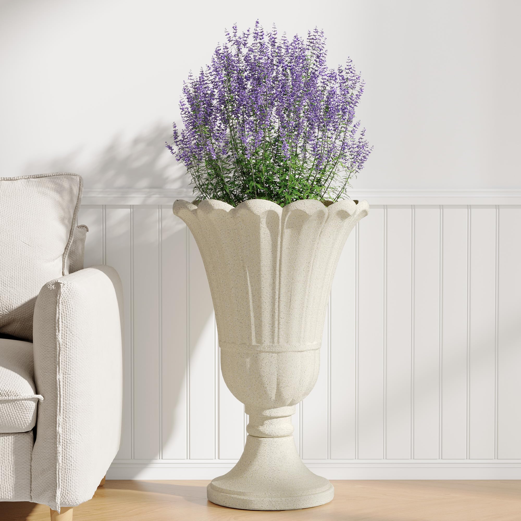 Seethmi base stability option with sand for tall plant support