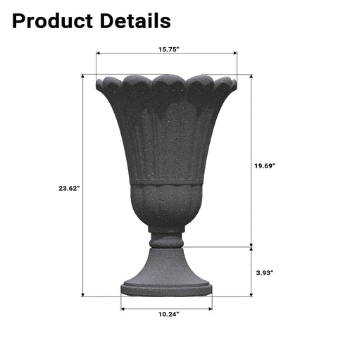 Seethmi outdoor planter on porch blends with garden or patio setup