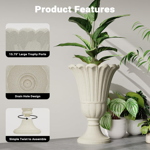 Seethmi removable drainage plug to control watering and soil conditions