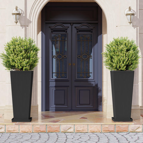 Seethmi tall planters lightweight design makes moving easy for flexible layouts.