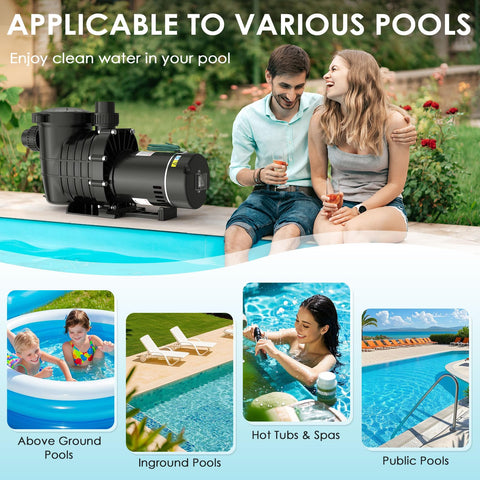 Seeutek pump operates quietly, reducing poolside noise during use.