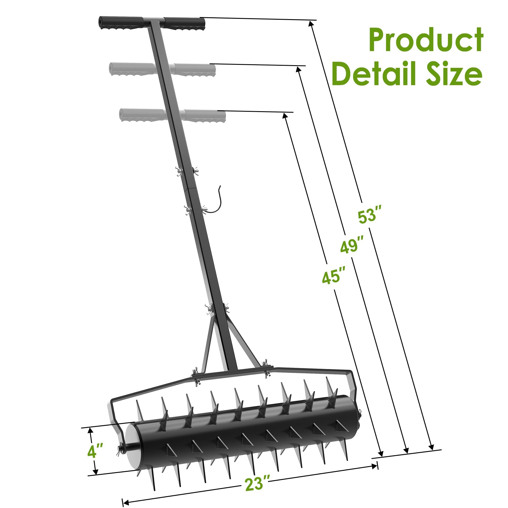 Seeutek padded T-bar improving grip and comfort during aeration