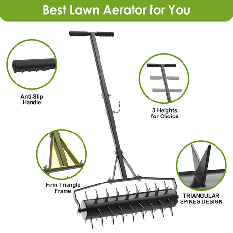 Seeutek upgraded 2-inch star spikes for deeper soil penetration