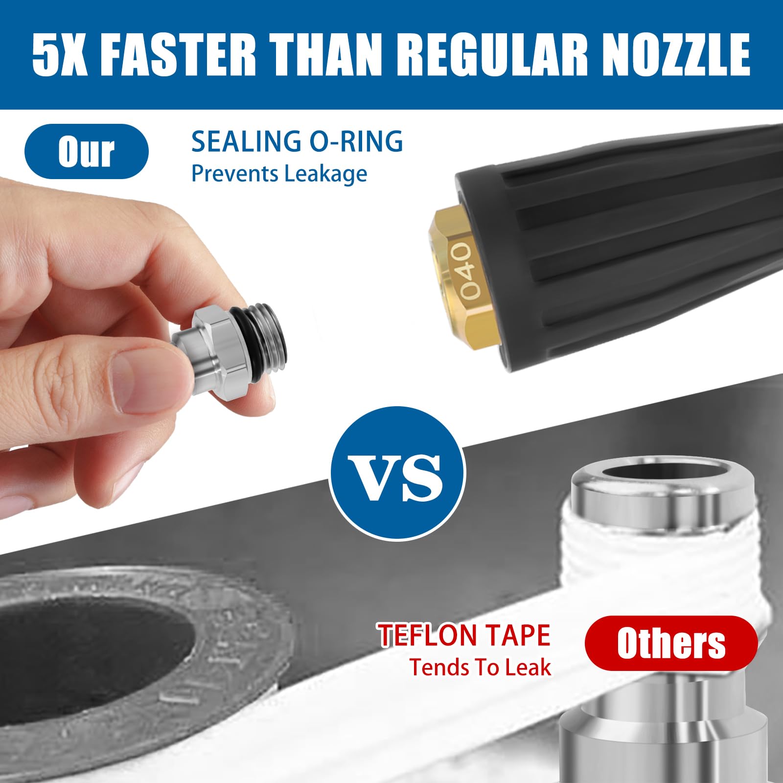 Sefream durable construction resists wear during heavy-duty pressure washing.