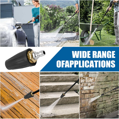 Sefream turbo nozzle 4.0 orifice provides strong cleaning power for tough jobs.