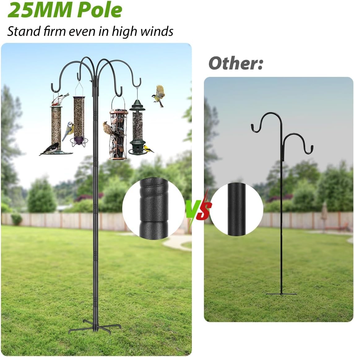 SEGNAYEN 5-prong base delivers stable support on uneven ground