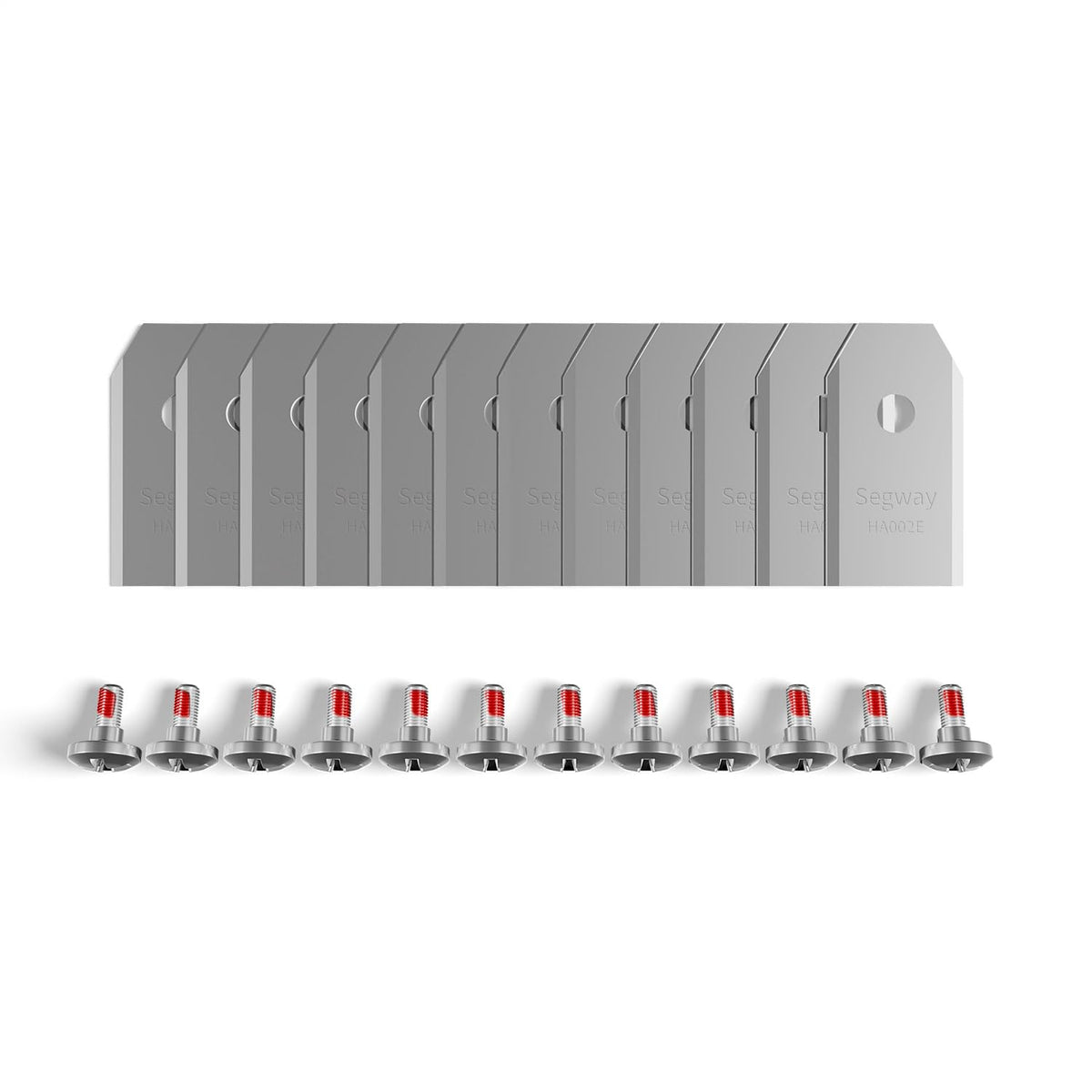 Segway Navimow blade assembly plus with twelve carbon steel blades for precise mowing.