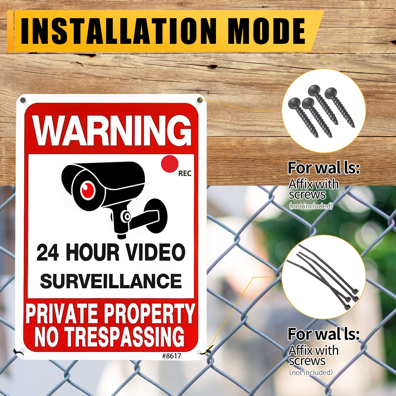 SEHINU private property sign 10x7 yard display enhances security and boundaries.