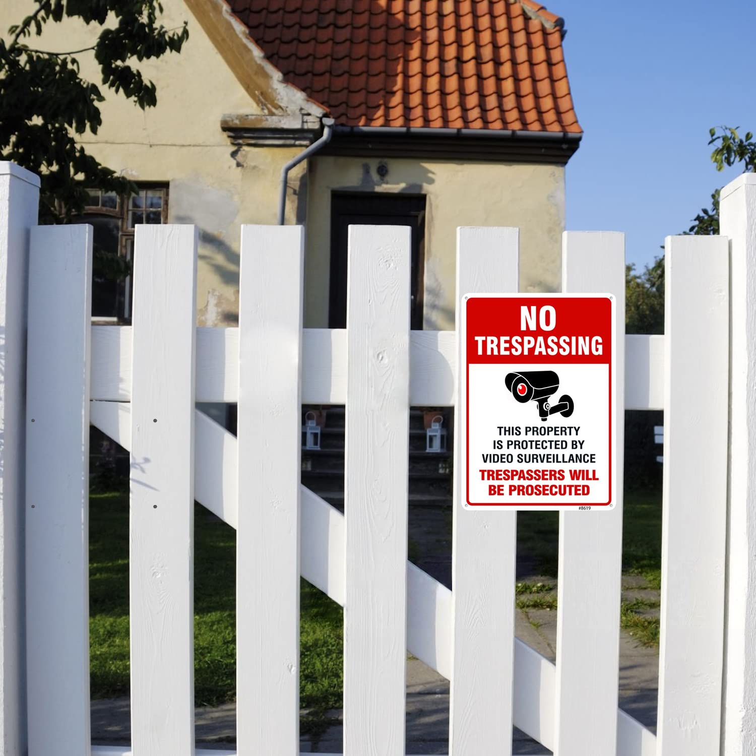 SEHINU property protection sign suitable for homes and businesses.