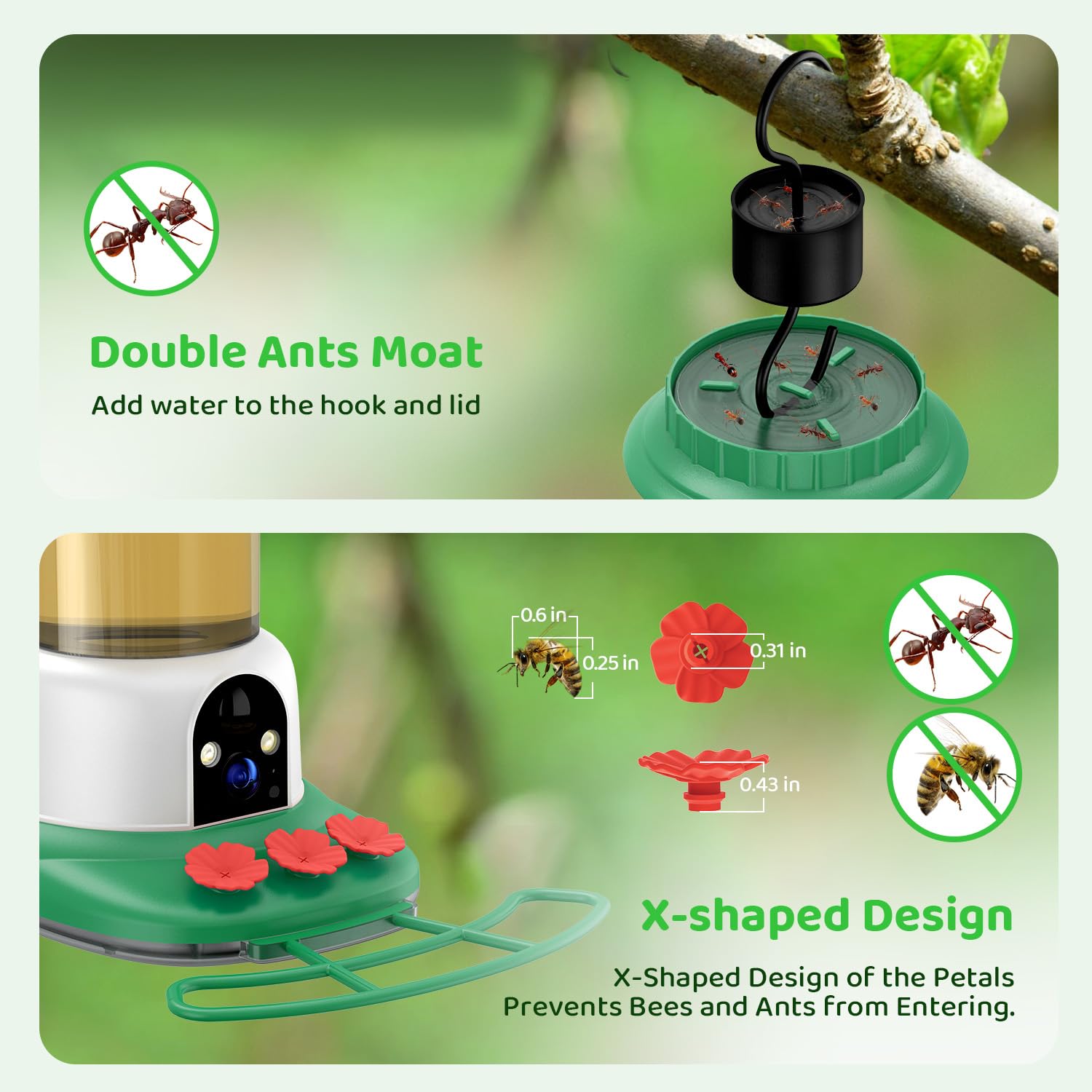 SEHMUA 130-degree wide lens provides broad bird coverage