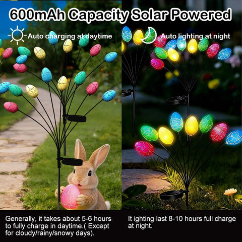 Seilvda solar Easter eggs provide weatherproof outdoor decor for seasons.