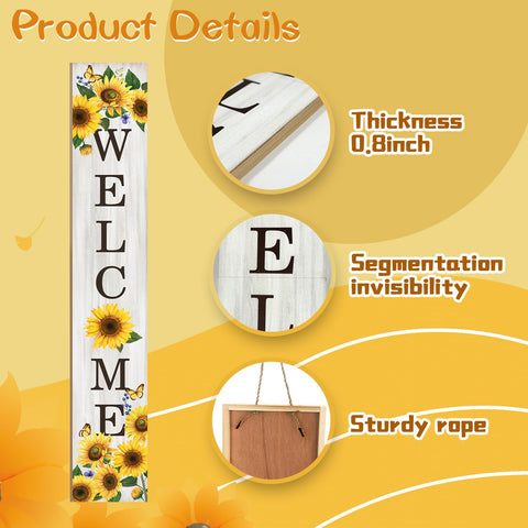 Seimip sunflower sign showcases easy assembly with included tools