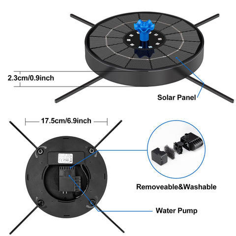 SEIRMEP direct sunlight operation enables instant fountain action
