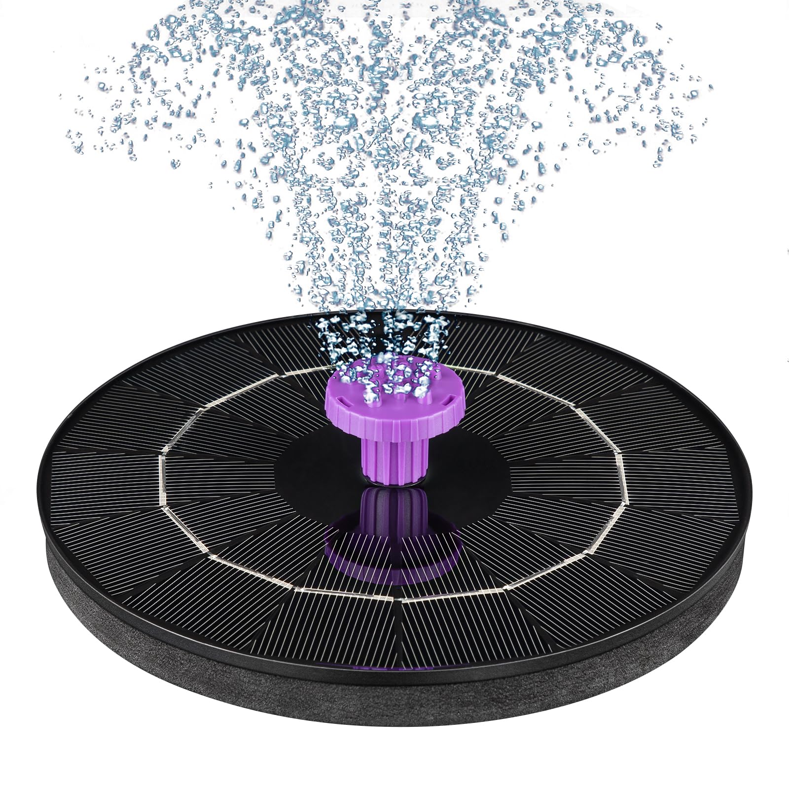 SEIRMEP 3.5W solar panel powers efficient bird bath fountain.