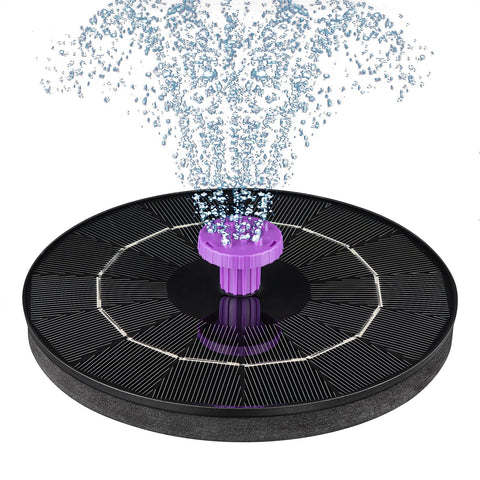 SEIRMEP 3.5W solar panel powers efficient bird bath fountain.
