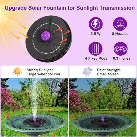 SEIRMEP anti-drift fixers keep fountain stable in wind.