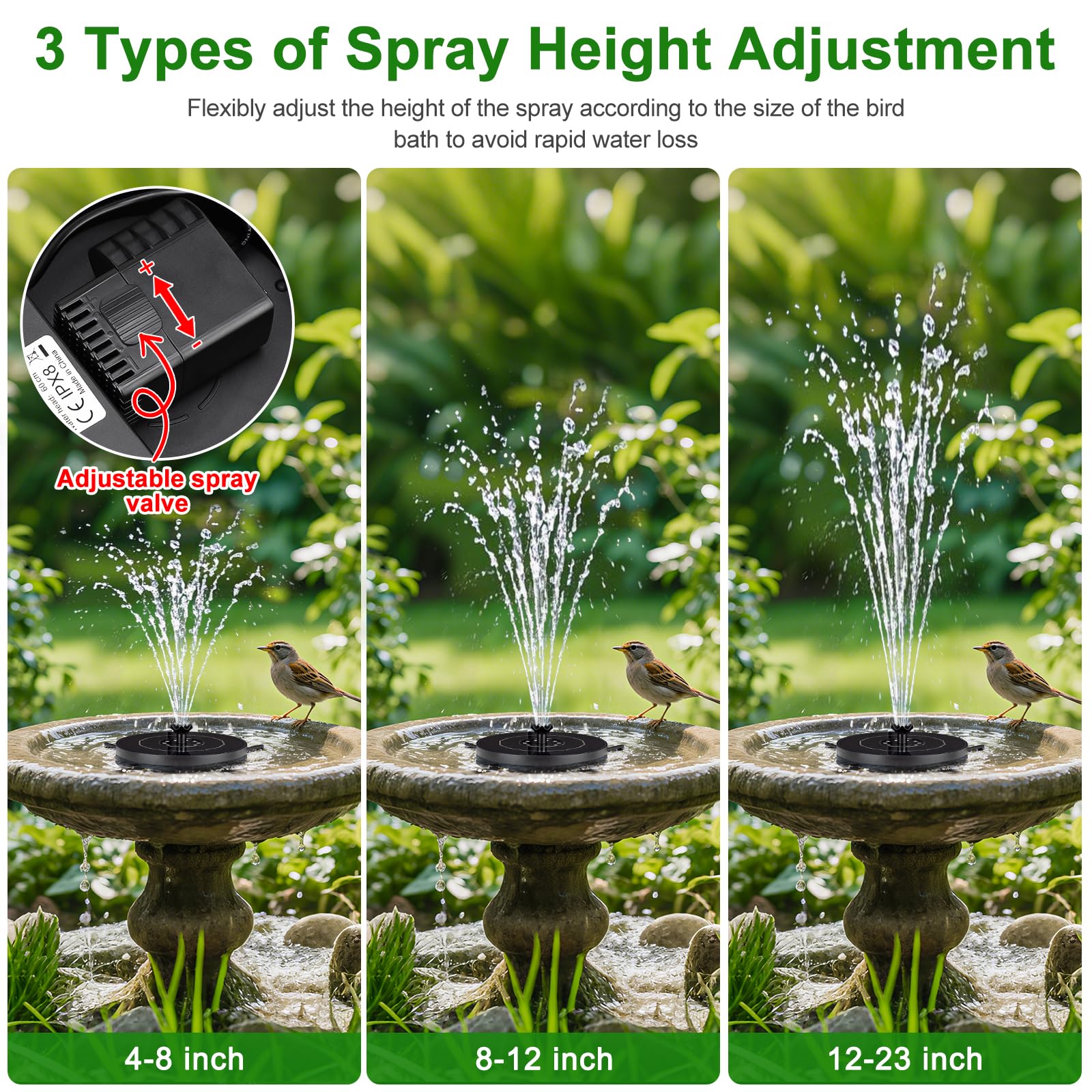 SEIRMEP six-nozzle system creates flower-like water patterns