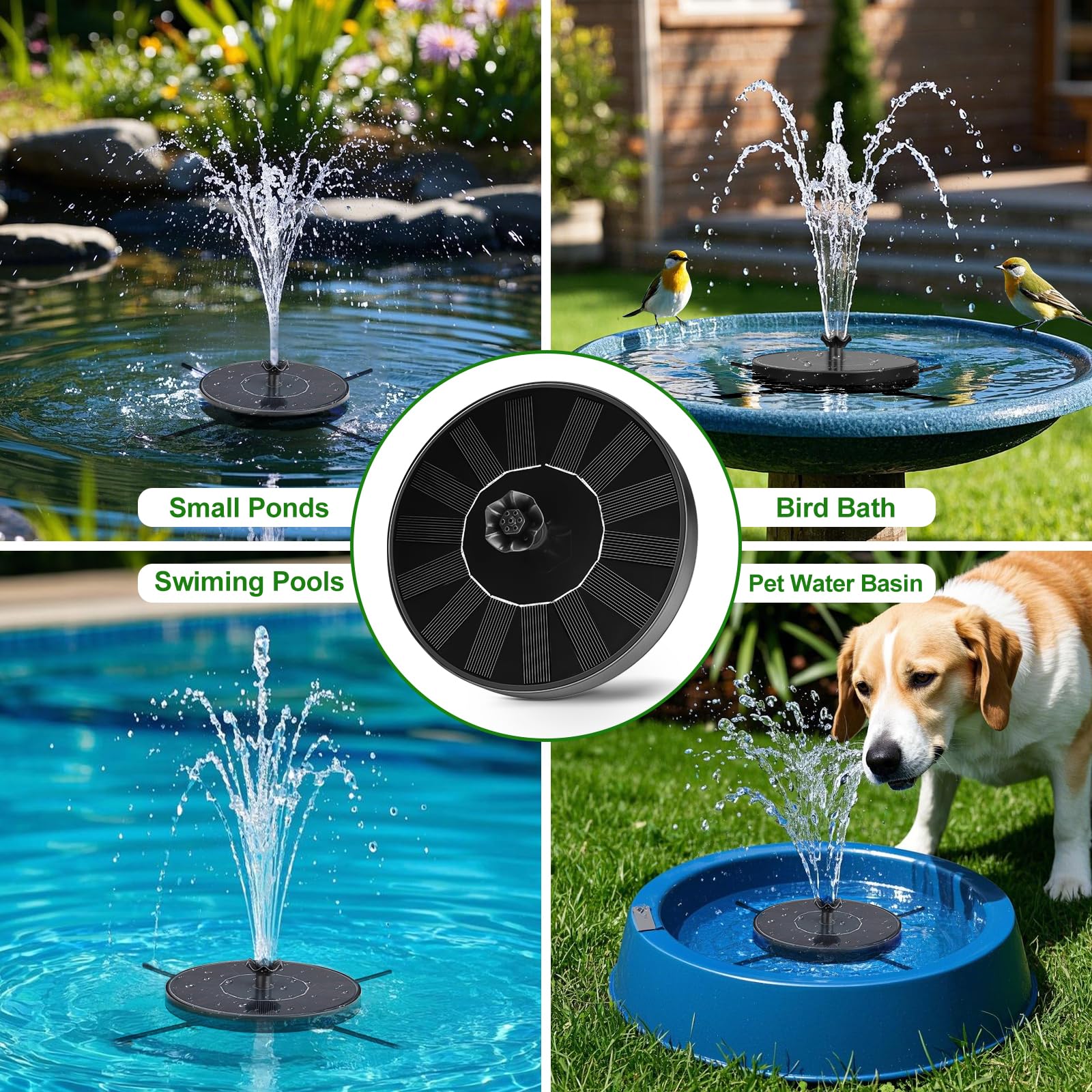 SEIRMEP flower-nozzle spray elevates water display, ideal for charming ponds and bird enclosures