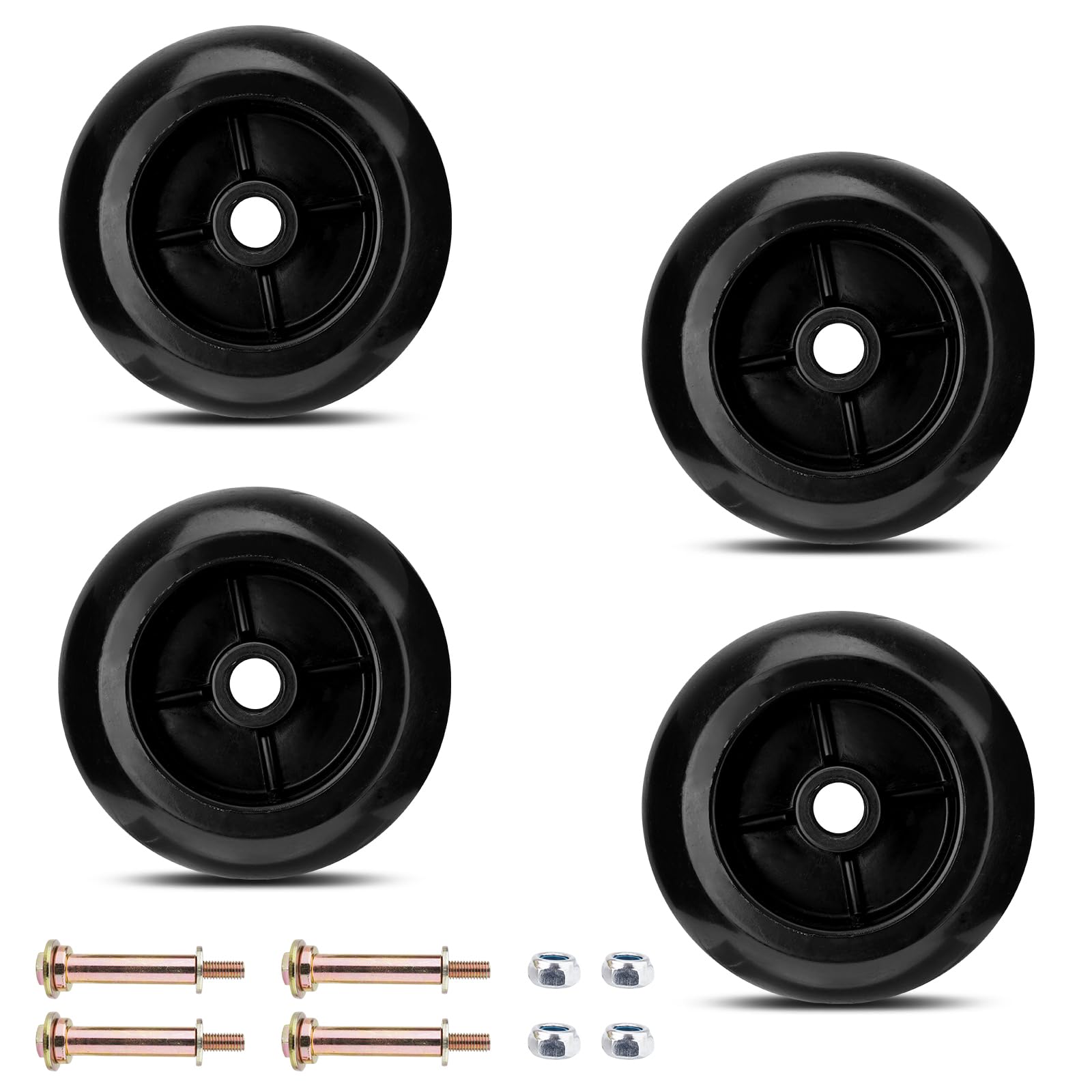 Sejaede anti-scalp deck wheel kit in action for even cuts on uneven turf