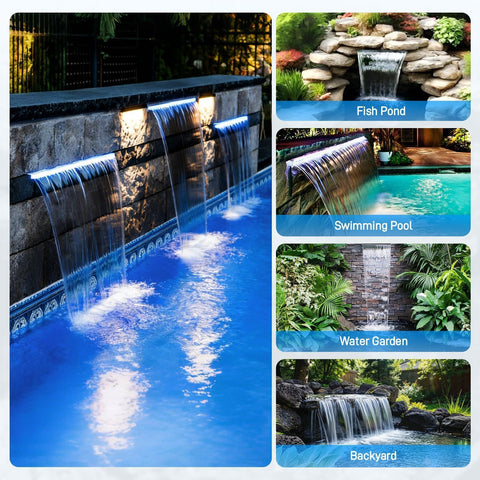 Sejaede compact pond waterfall setup suitable for indoor or outdoor spaces.