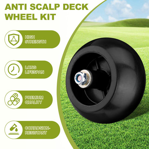 Sejaede durable corrosion-resistant wheels survive tough mowing sessions