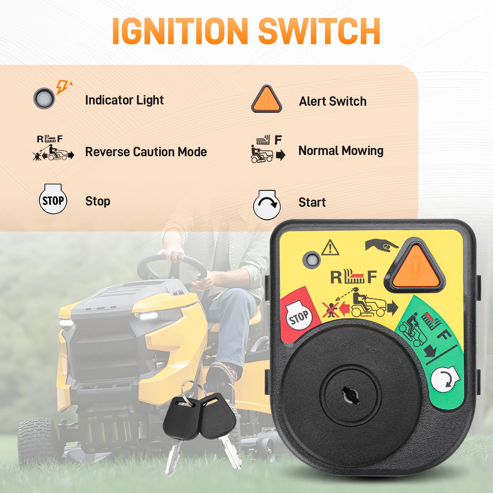 Sejaede ignition switch xt1-lt-series-compat for reliable replacement in LT and XT models.