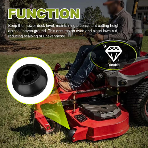 Sejaede level-deck-height wheels prevent scalping on slopes