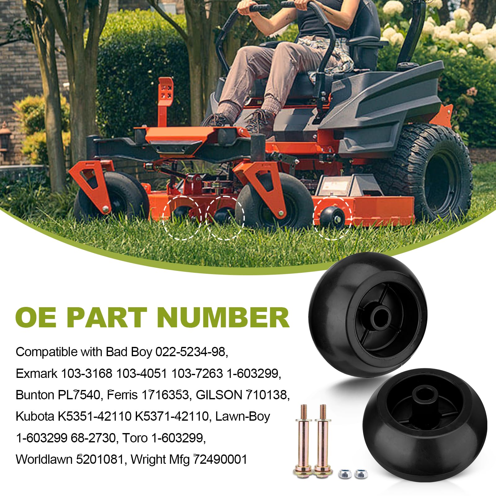 Sejaede OE-part-number compatible wheel set for easy replacement