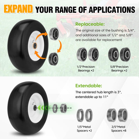 Sejaede spacer kit one fifth inch enables precise axle alignment