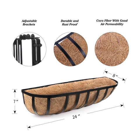 Sekcen drainage coco liner system promotes airflow and soil drainage.